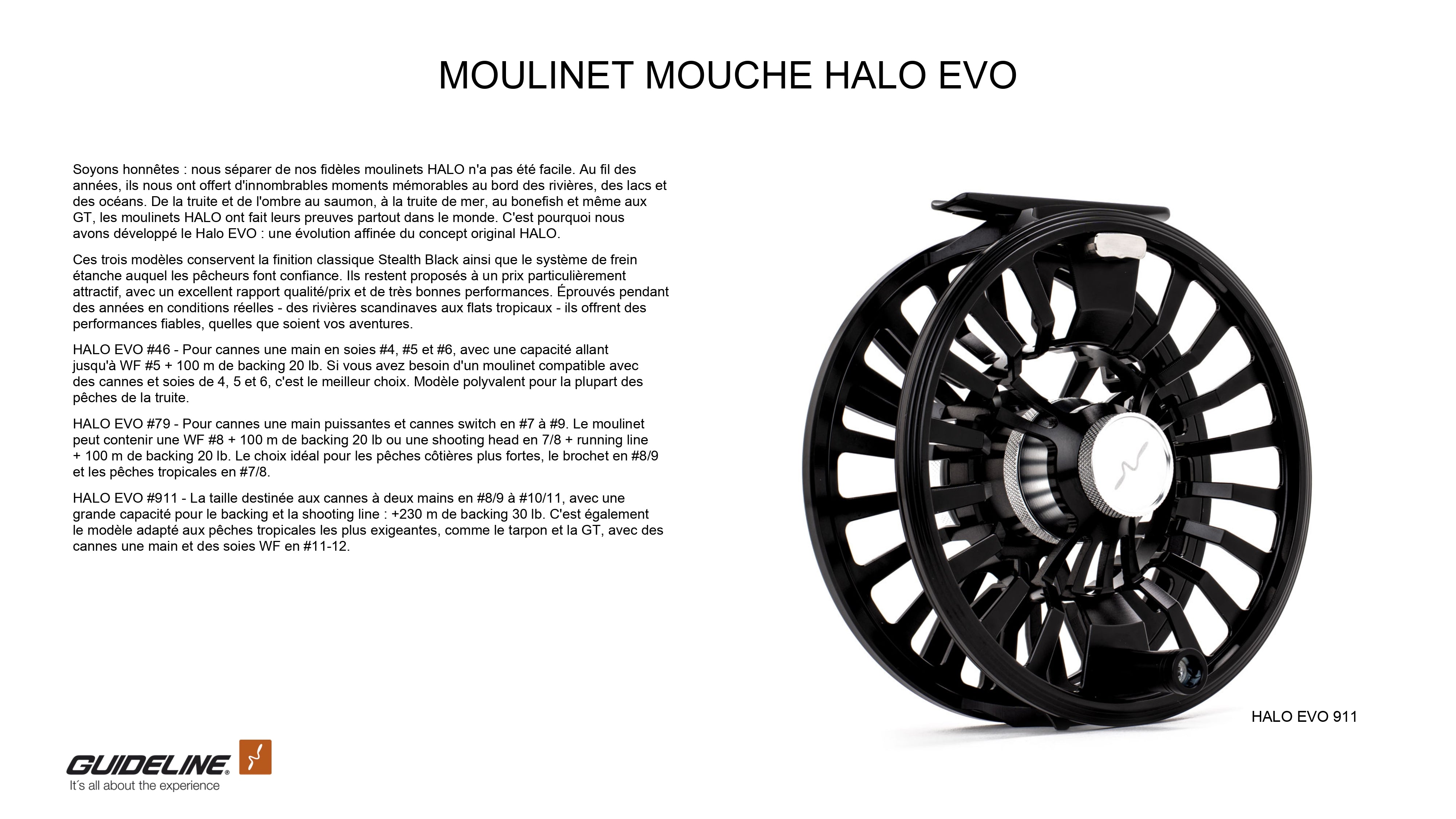 Halo EVO Reel - Guideline - 3 Sizes