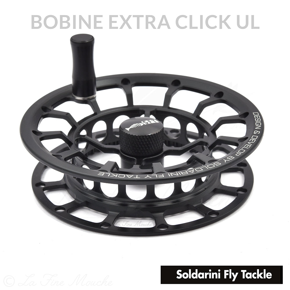 Fliegenrolle Extra Click UL Matte Black #0/4 - Soldarini