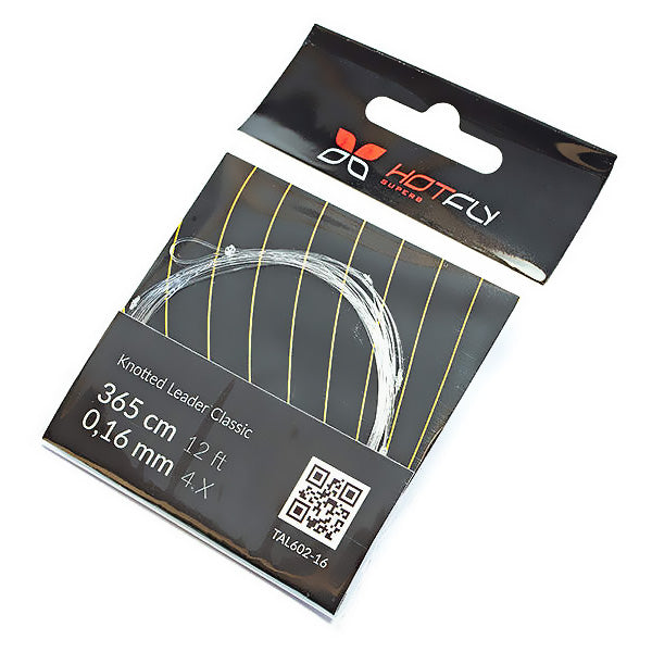 "CLASSIC" Knotted Tapered Leader - Nylon Monofilament - 365cm