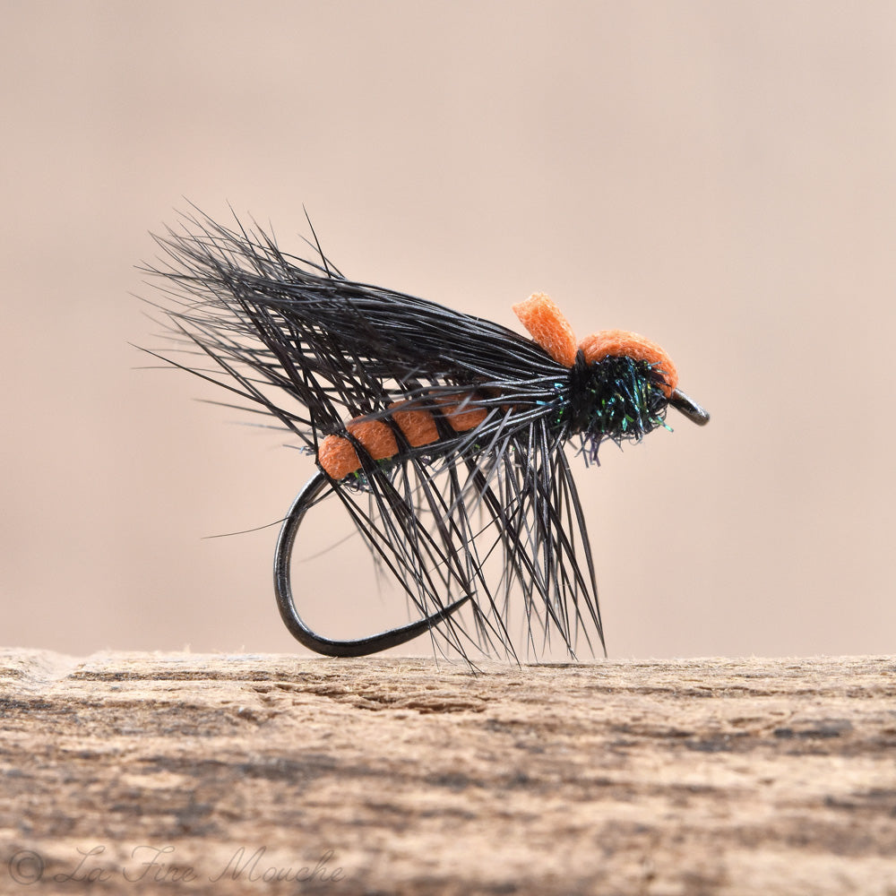 Dry Fly - Black Peacock Deer Hair
