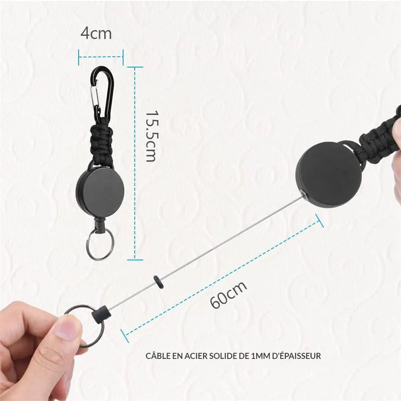 Premium Zinger - 60cm Steel Cable