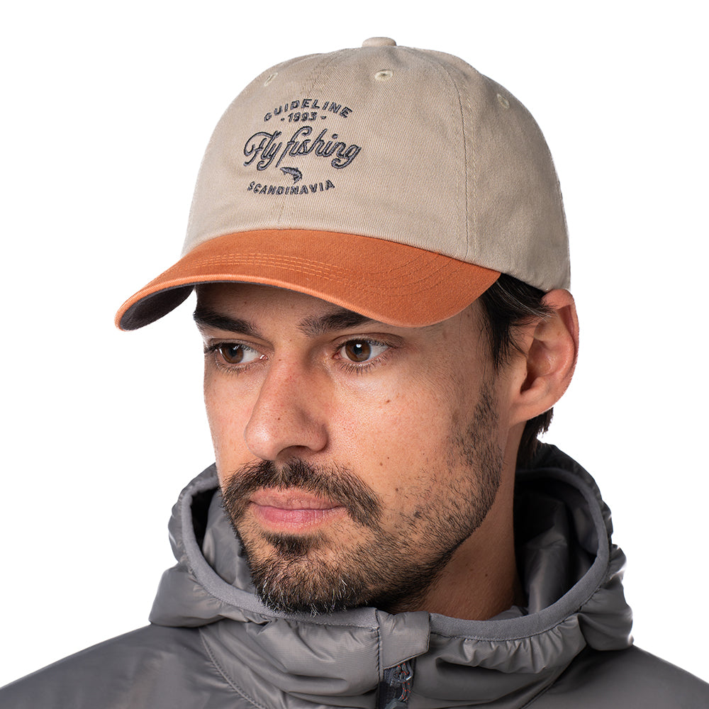Cap Khaki / Pumpkin "Fly Fishing Cap" - Guideline
