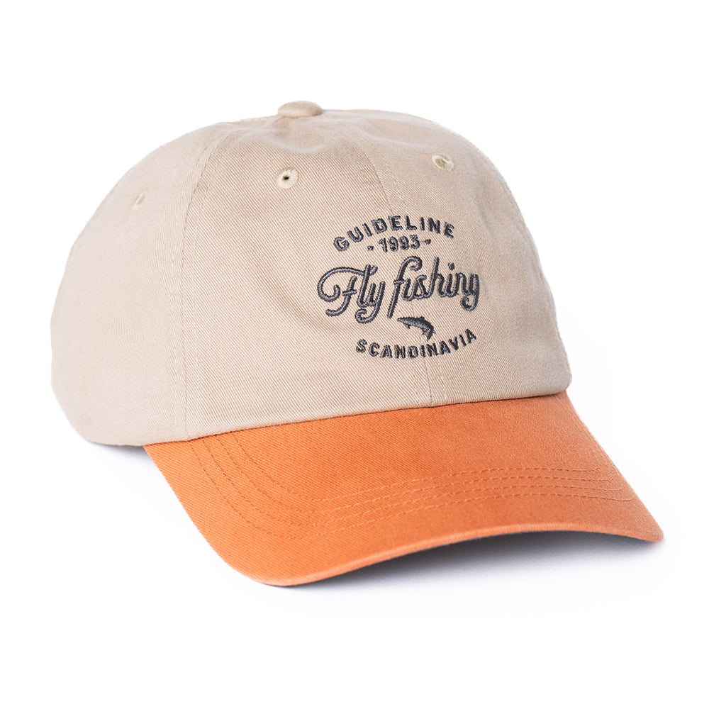 Cap Khaki / Pumpkin "Fly Fishing Cap" - Guideline