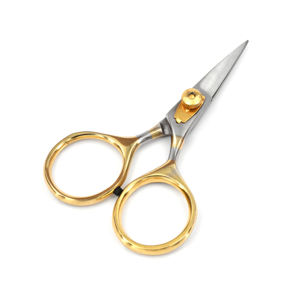 Scissors with Adjustable Tension and Micro-Serrated Blades