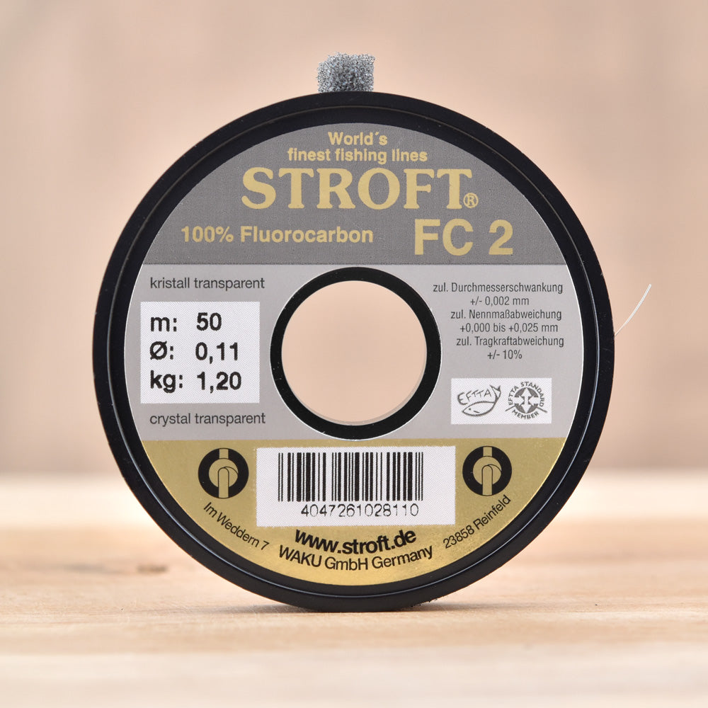 Fil STROFT FC2 Fluorocarbone Peche à la mouche et Nymphe