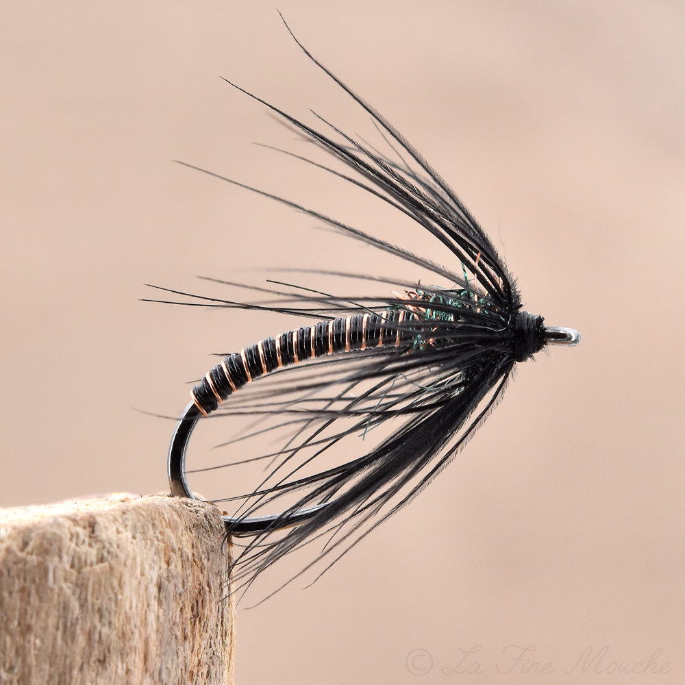 Wet Fly "Black Metallic Spider"