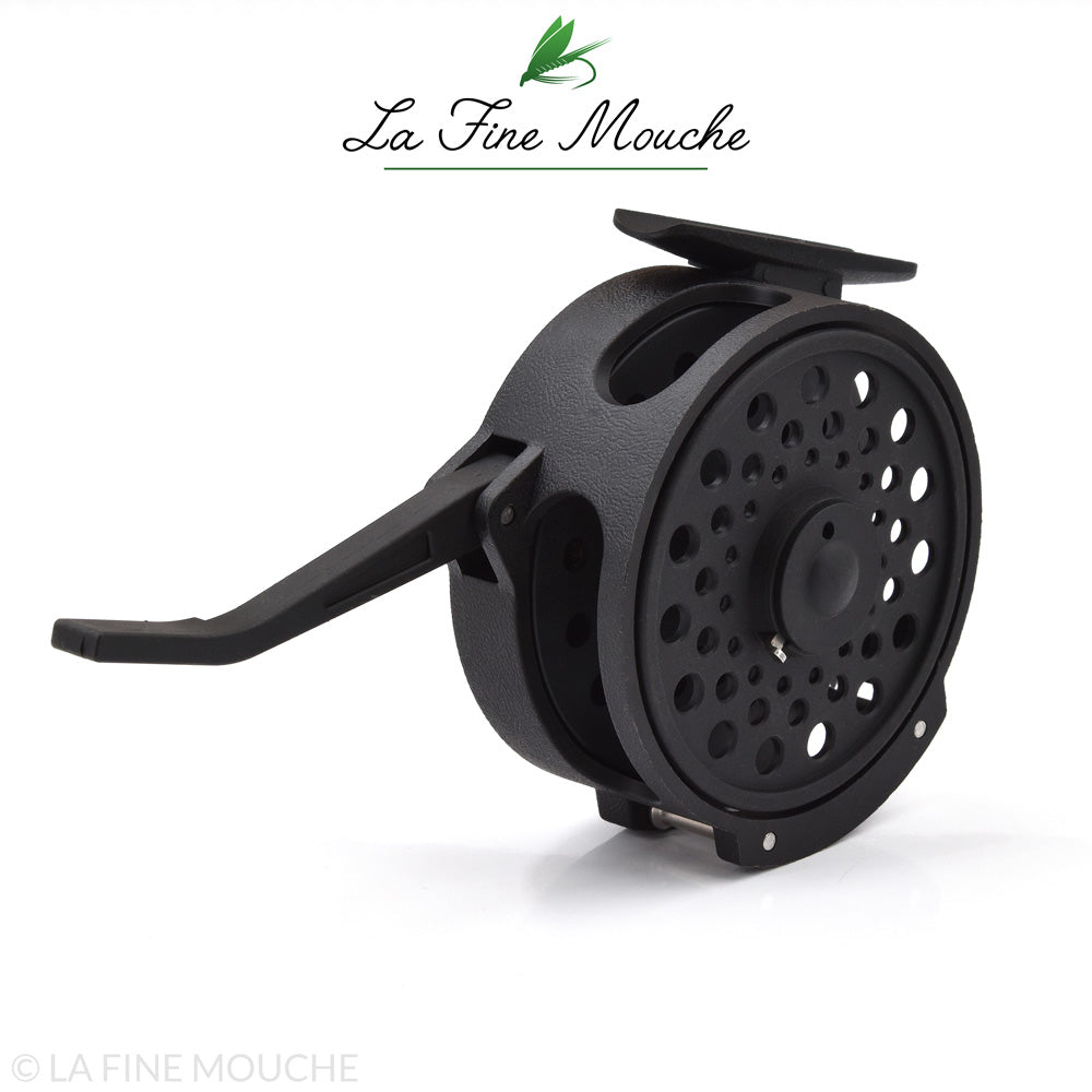 Moulinet à mouche Sage 506, bobine supplémentaire et étui en daim/serpa