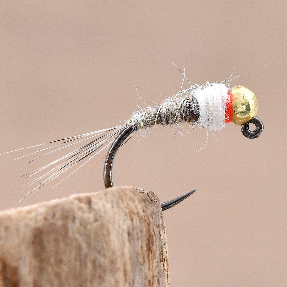 Nymphe Jig Hare's Tournament Tag Orange