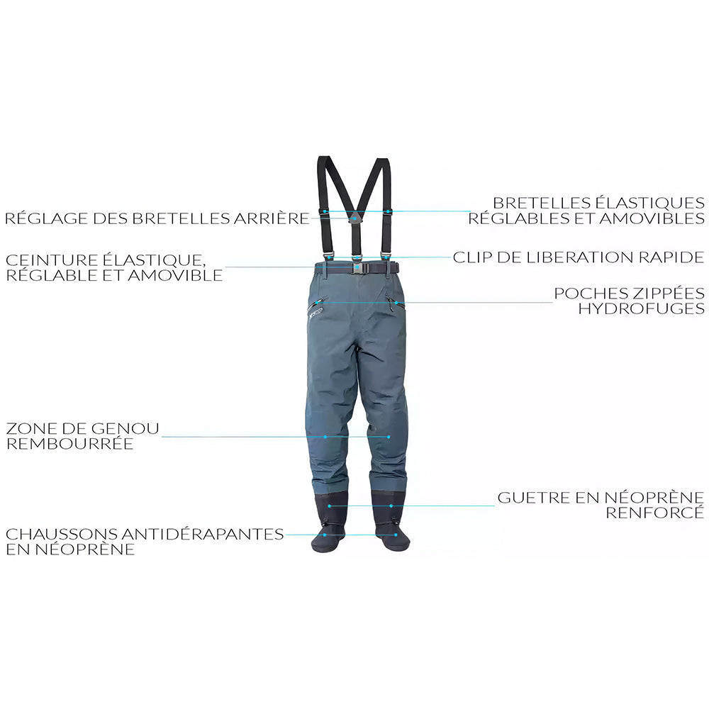 Wathose (Hüftwathose) - ALPINE DIVER V3 - Hotfly