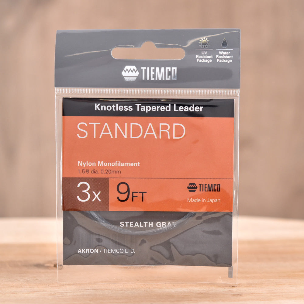 Nylon Knotless Tapered Leader "Stealth Gray" - TIEMCO