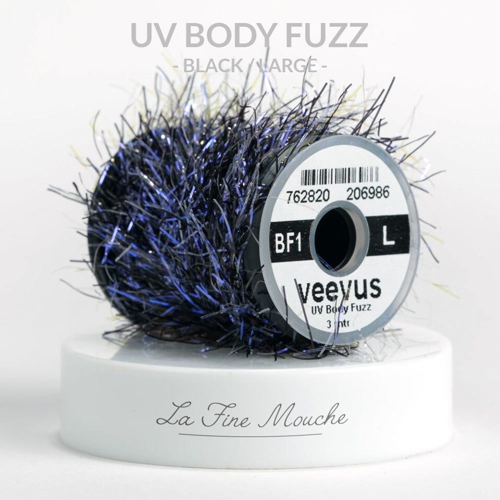 Chenille Veevus UV Body Fuzz LARGE BLACK