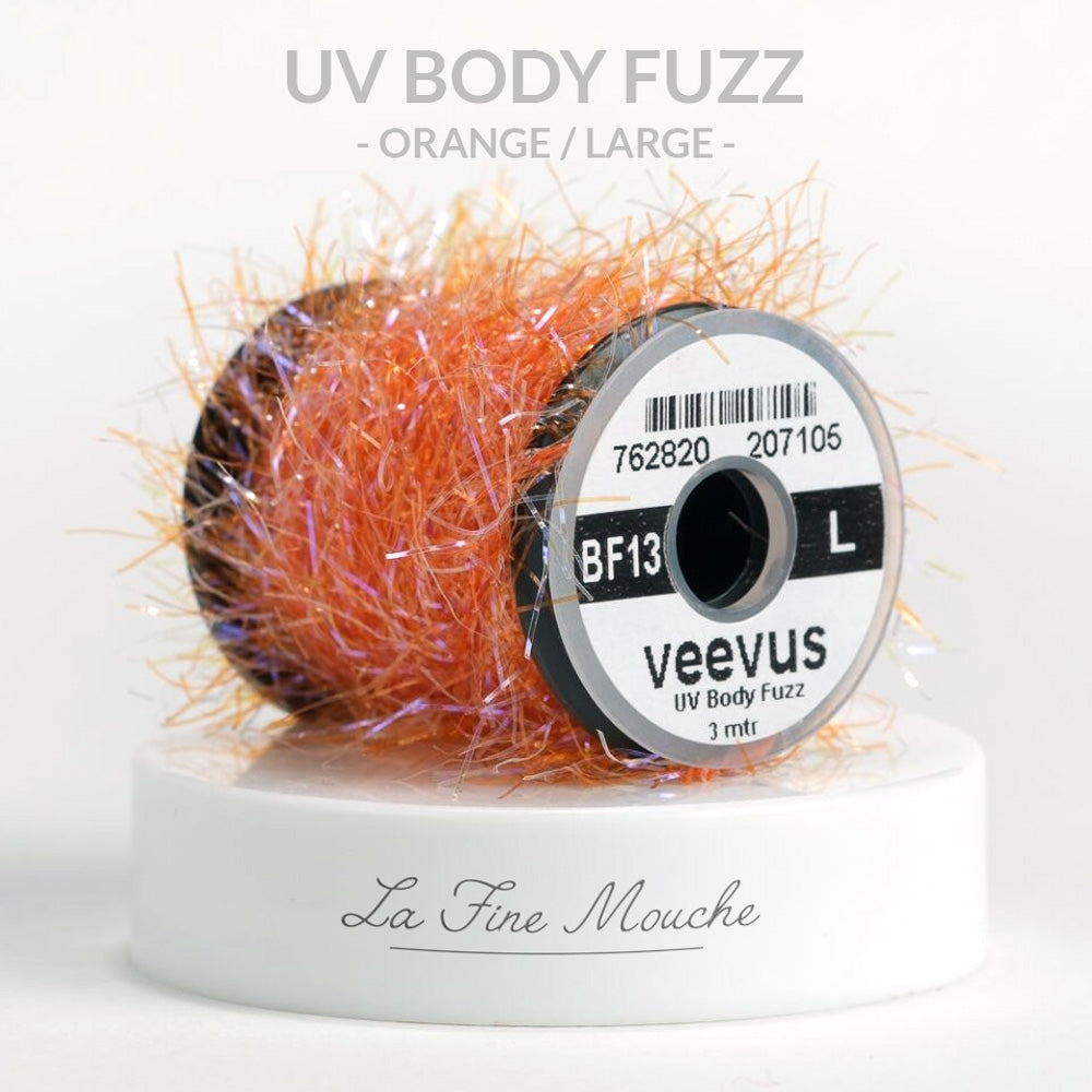 Chenille Veevus UV Body Fuzz LARGE ORANGE