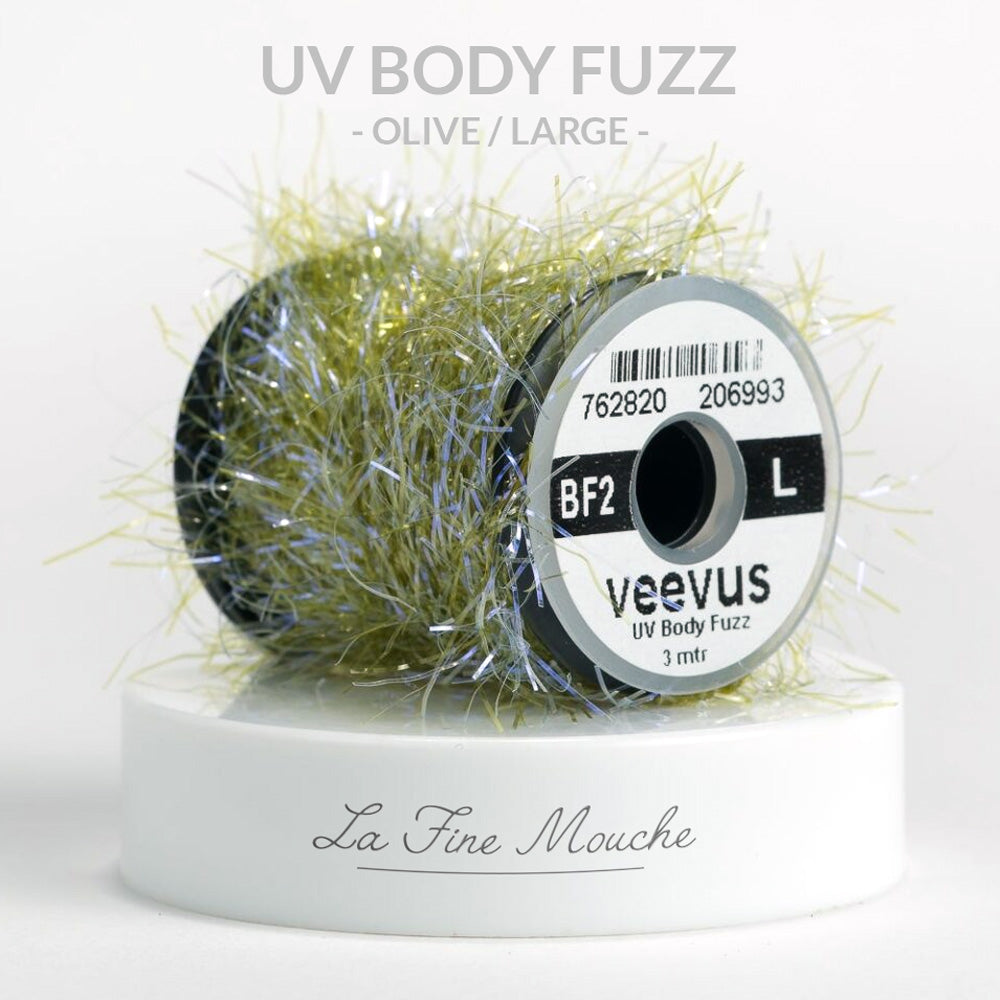 Chenille Veevus UV Body Fuzz LARGE OLIVE