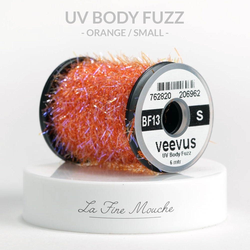 Veevus UV Body Fuzz Small Orange