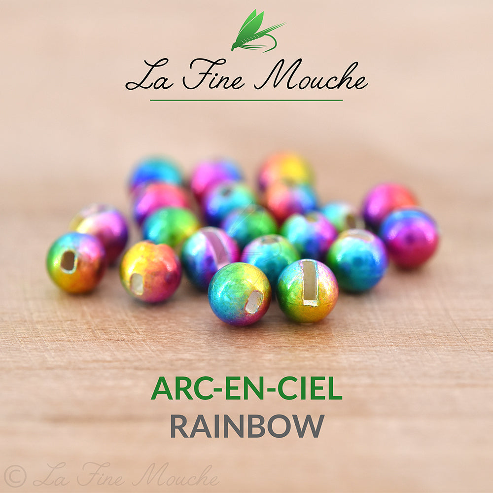 Cabeças de tungsténio com ranhura - Arco-Íris - 20pcs
