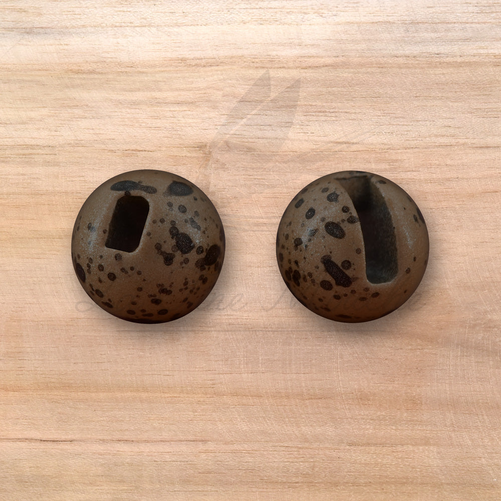 Bille tungstene fendues slotted pour le montage de nymphes