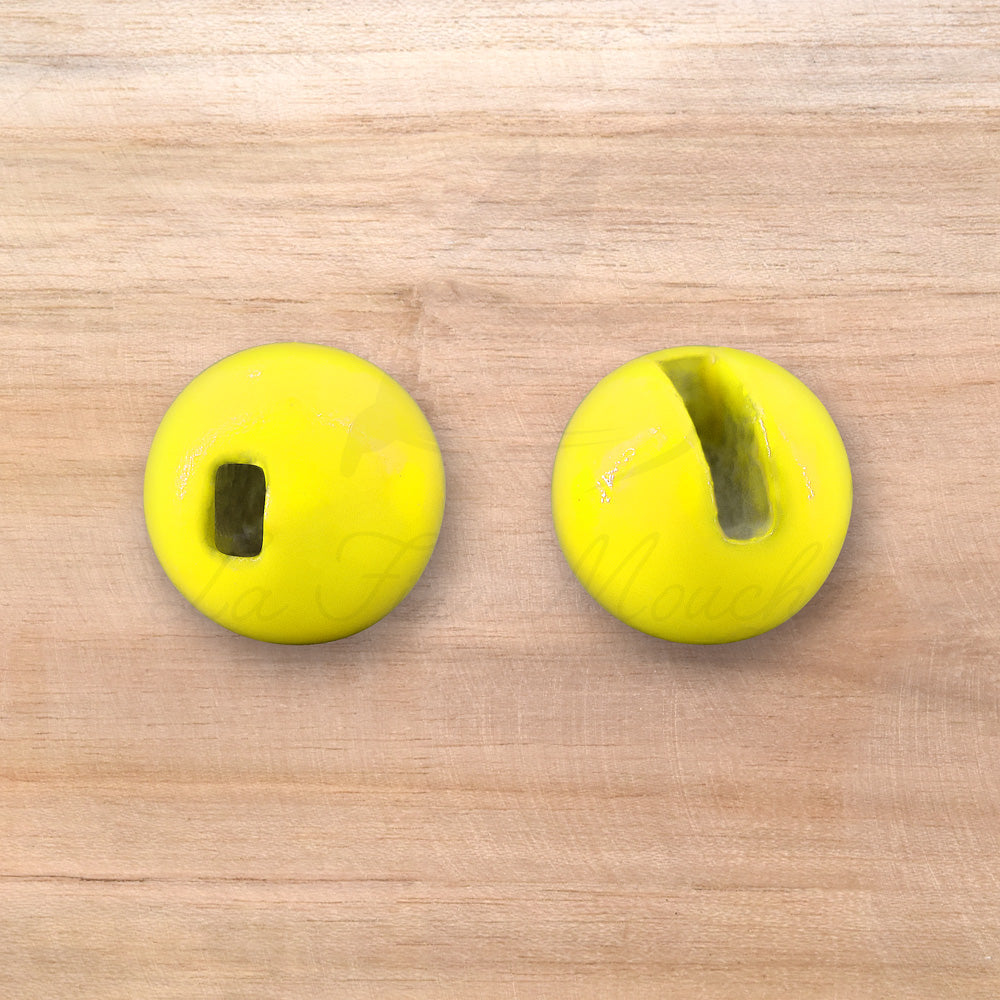 Billes Fendues en Tungstène - Jaune Fluo - 20pcs