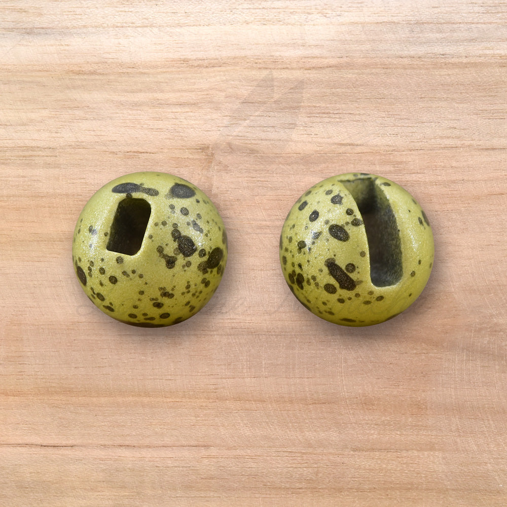 Bille fendue slotted en tungstene pour le montage de nymphes