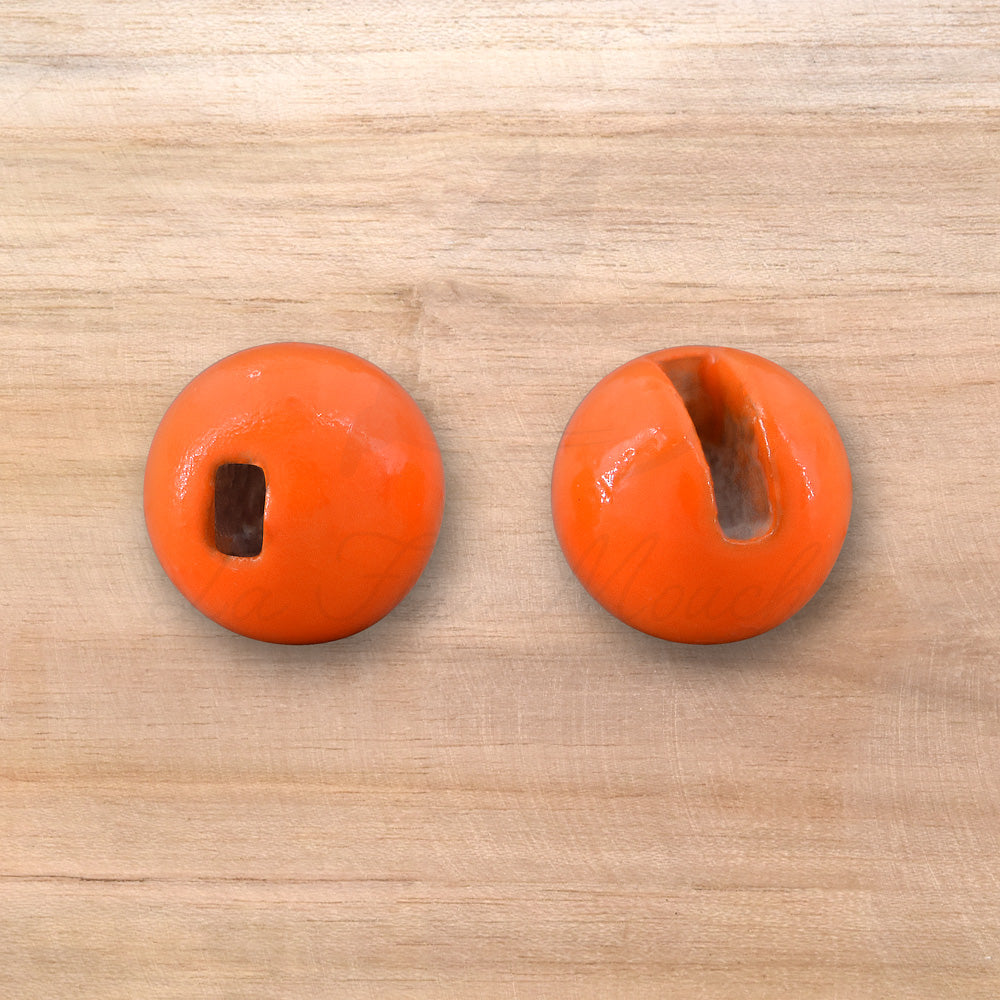 Billes Fendues en Tungstène - Orange Fluo - 20pcs