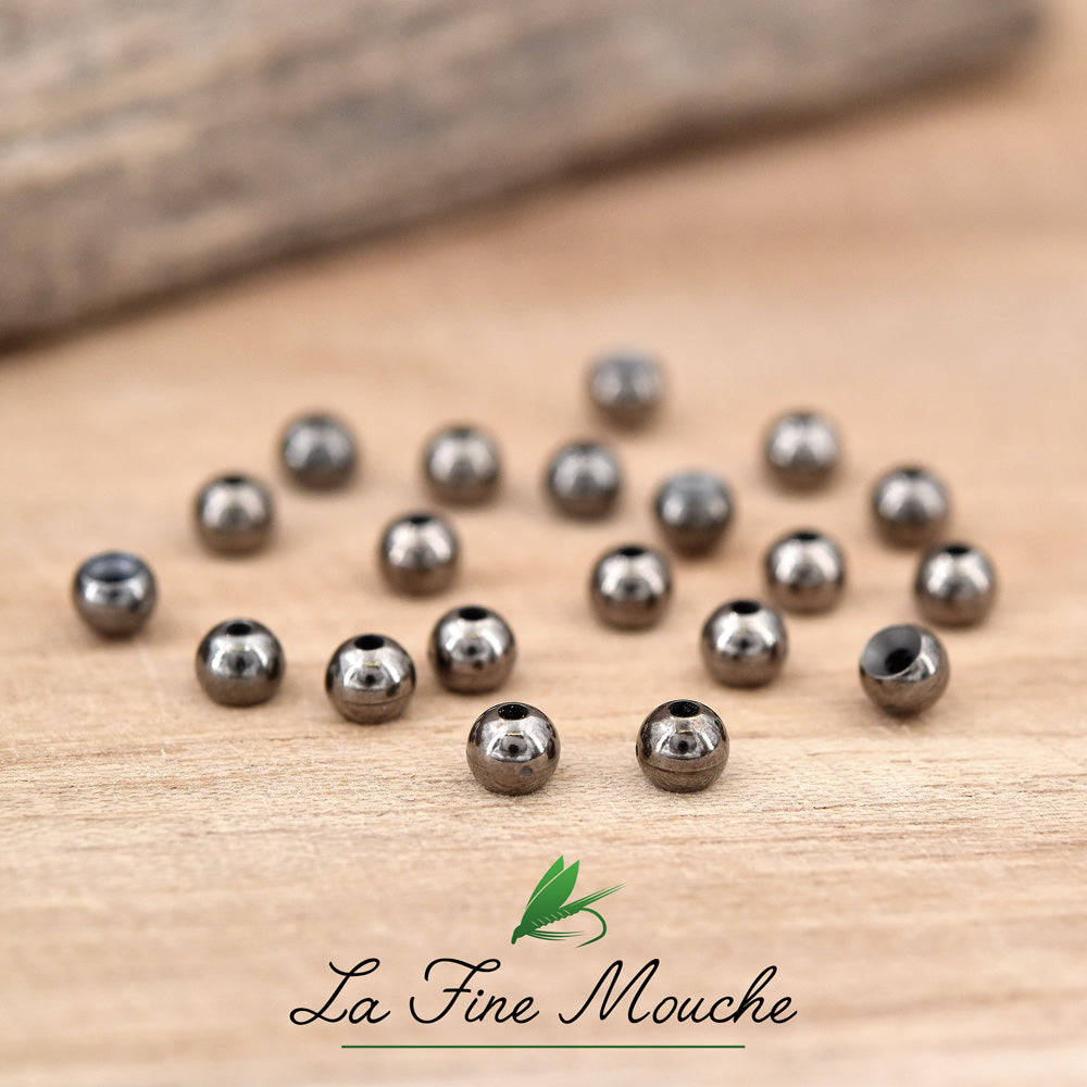 Billes en Tungstène - Couleur "NOIR NICKEL" - 20pcs