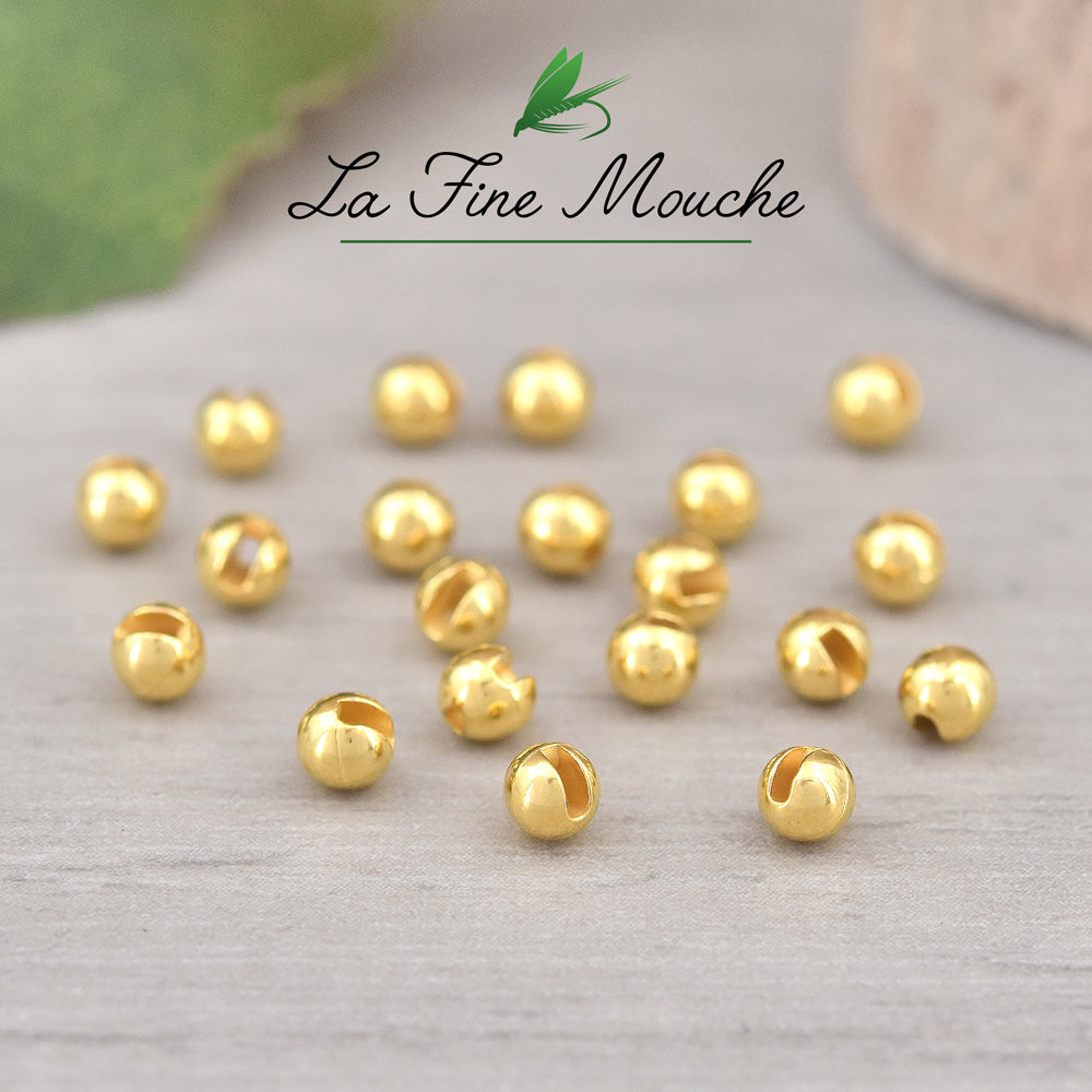Billes Fendues en Tungstène - Or - 20pcs