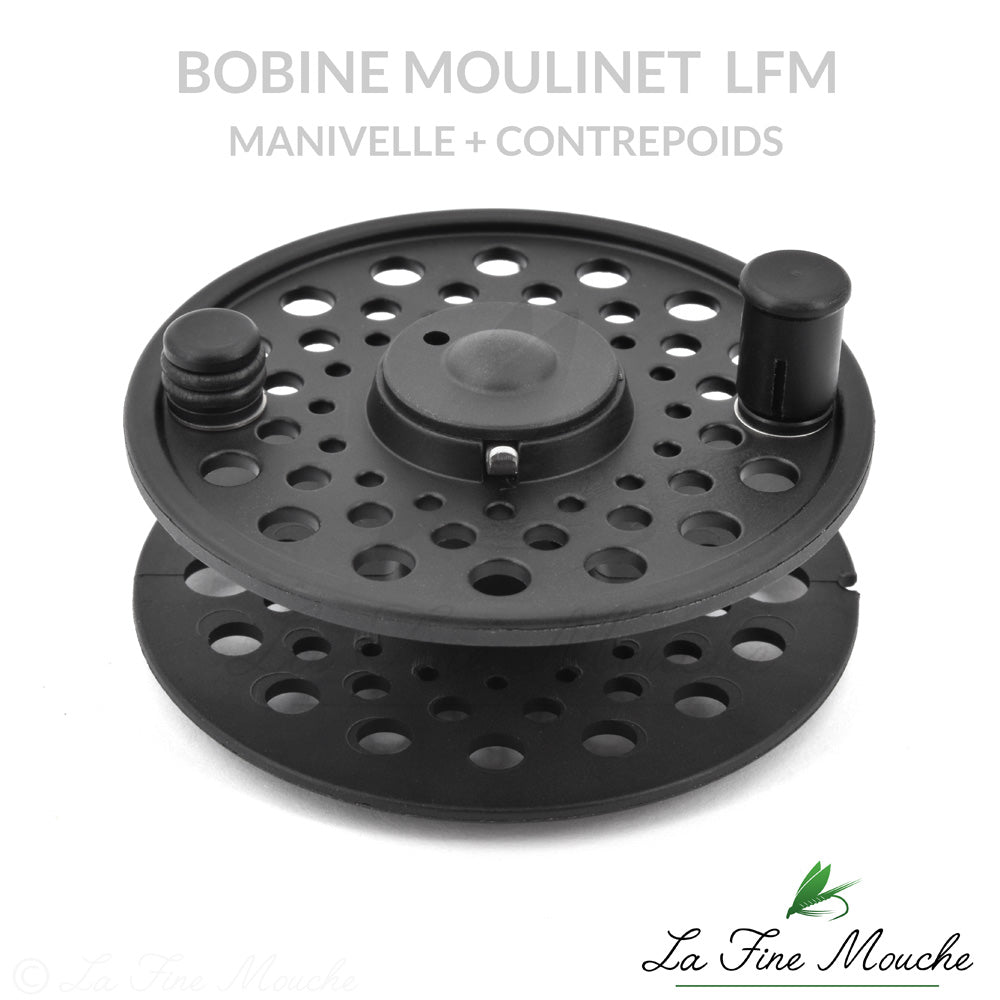 Bobine Manivelle contrepoids pour moulinet mouche semi automatique LFM