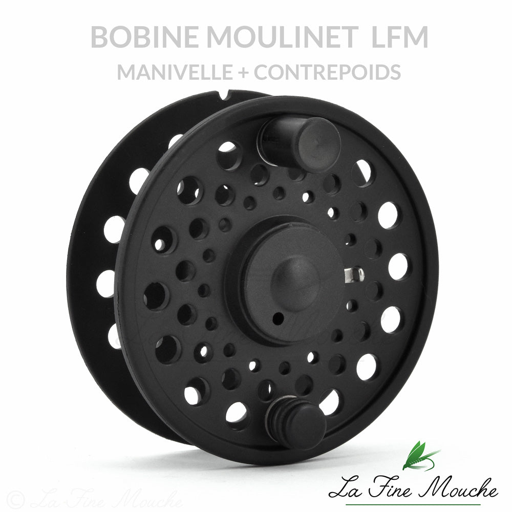 Bobine supplémentaire avec Manivelle et contrepoids pour Moulinet La Fine Mouche FM