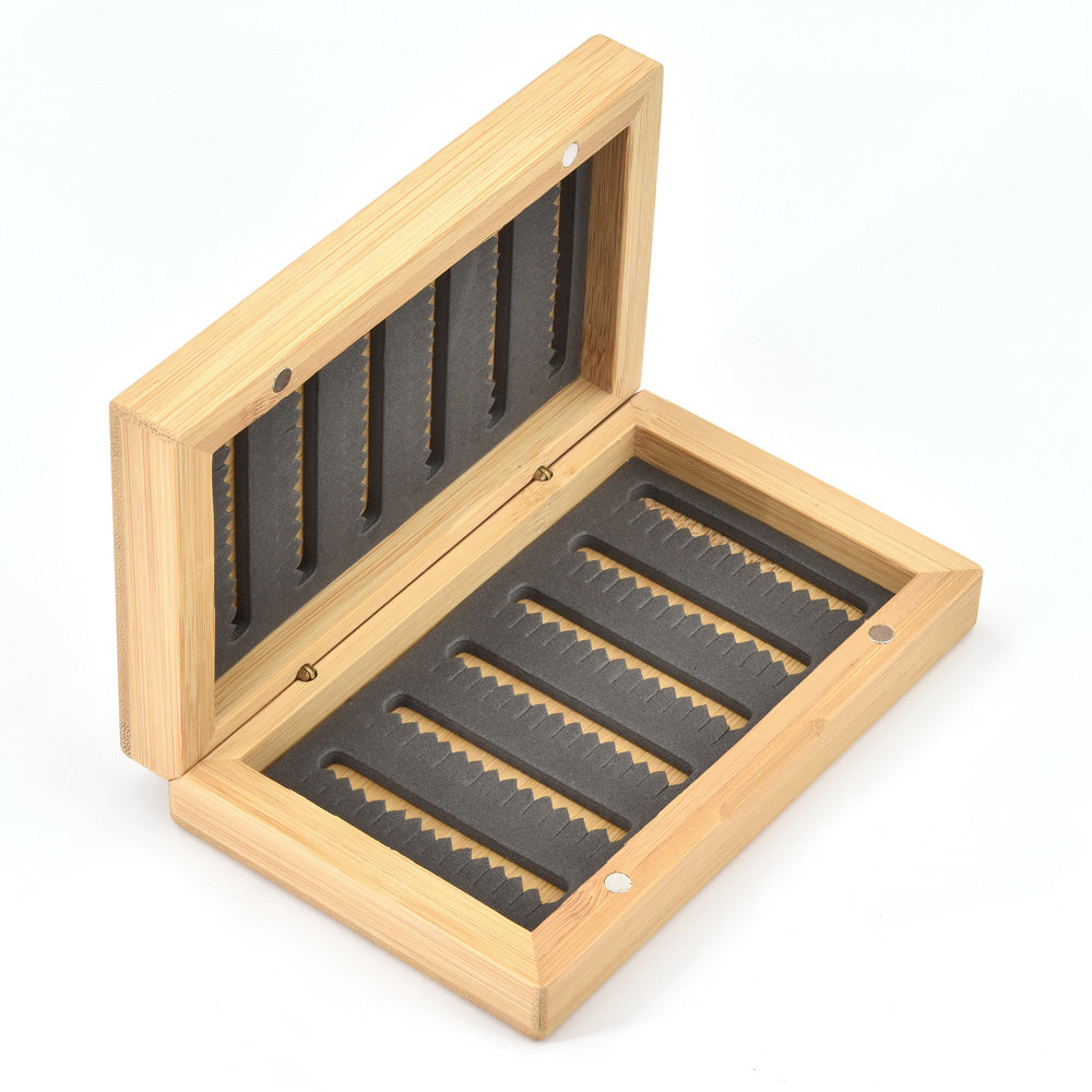 bamboo fly fishing box Bamboo Fly Box for 168 Flies