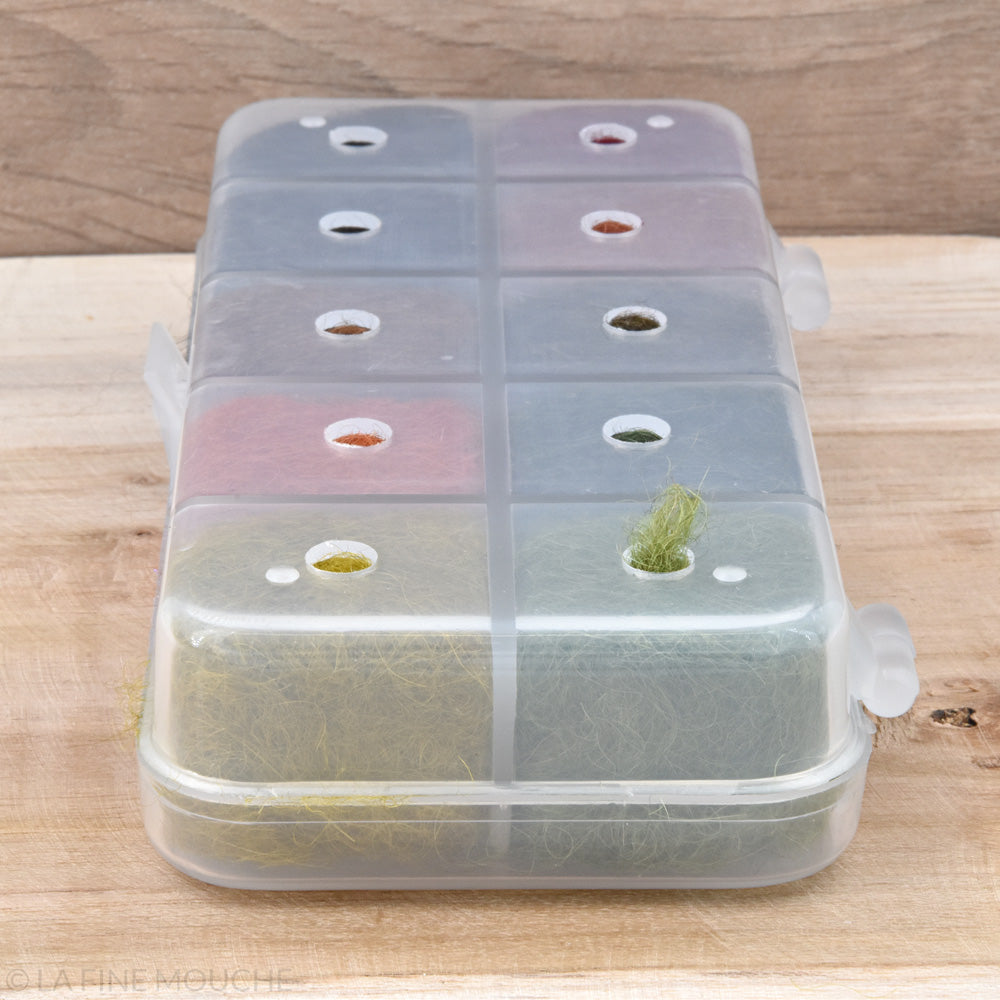 Boîte distributrice de Dubbing "Alpaga Naturel" - 10 Couleurs