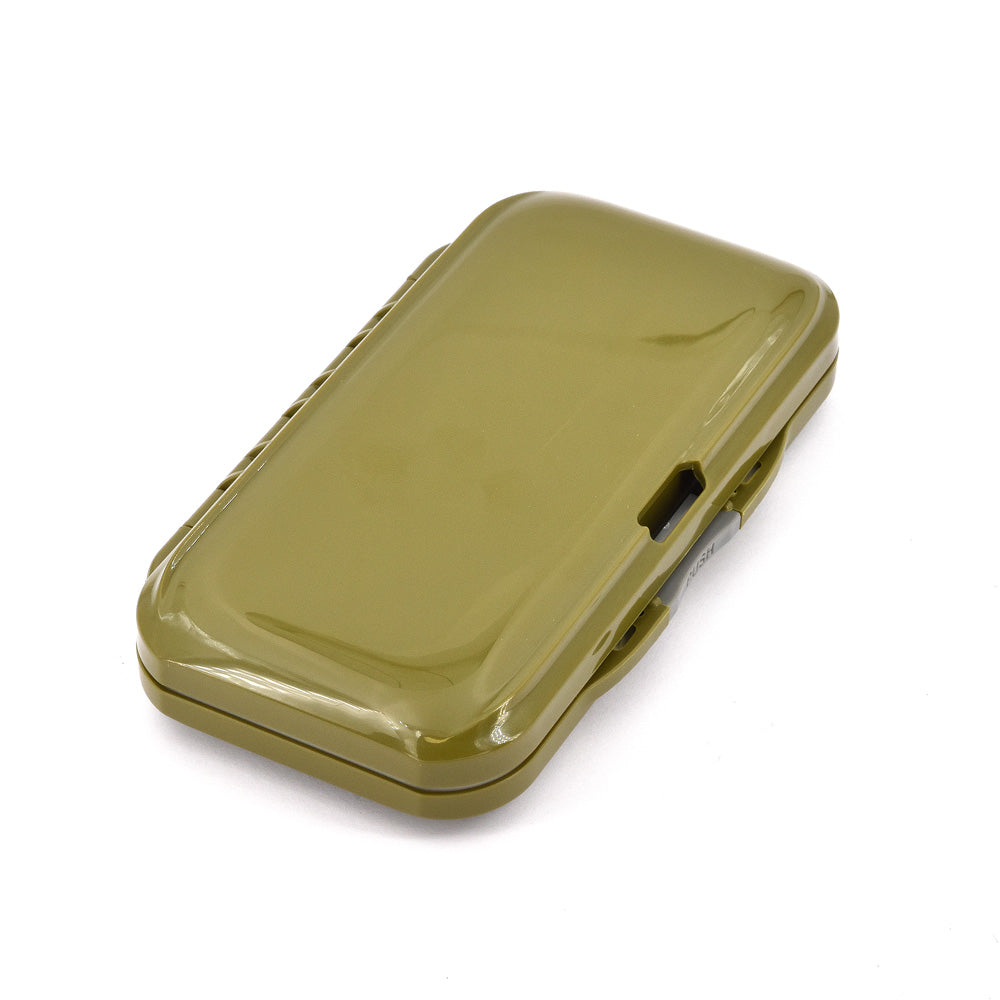 Green Waterproof Fly Box - One Hand Opening - 204 Flies