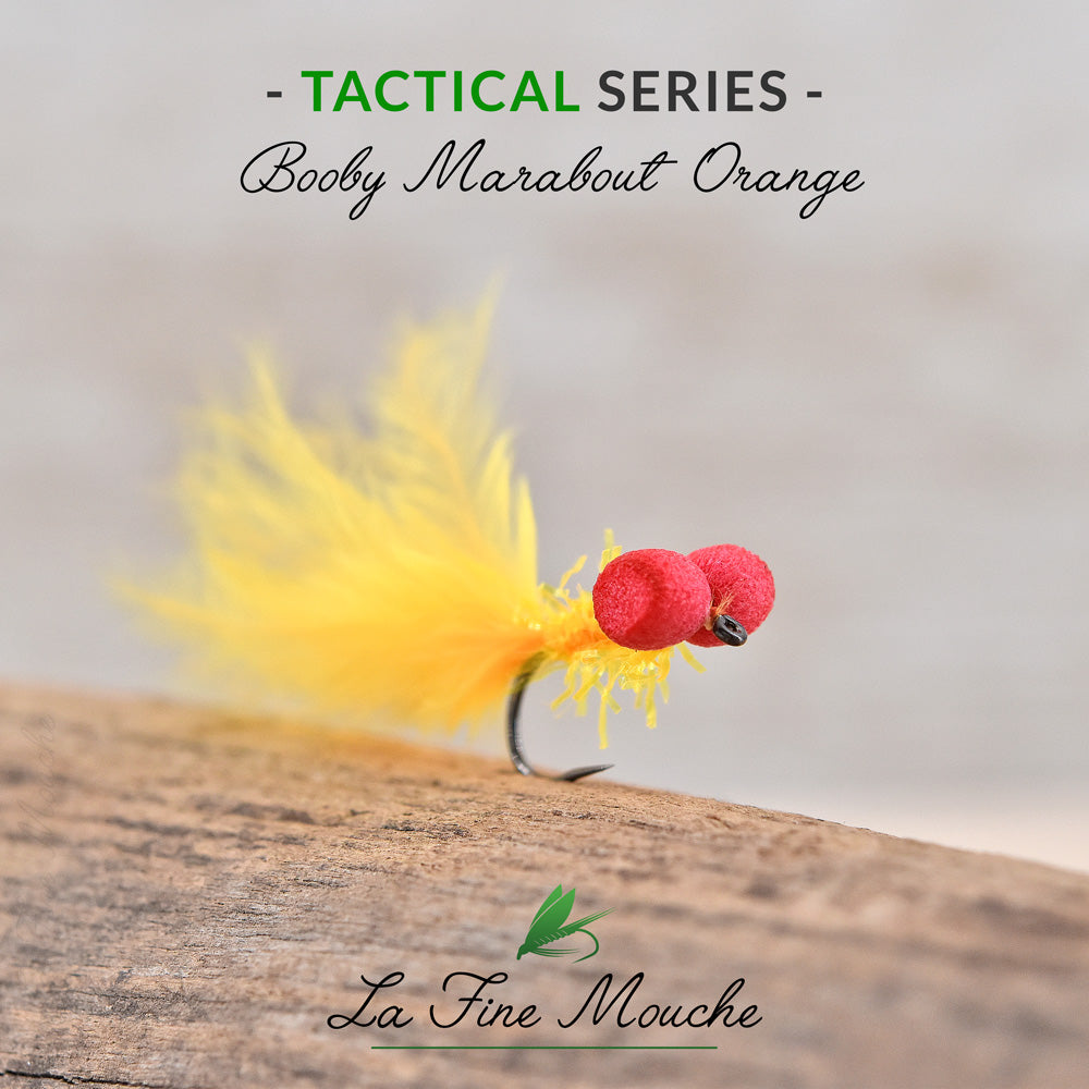 Orange Marabou Booby – TACTICAL SERIES – Red Eyes