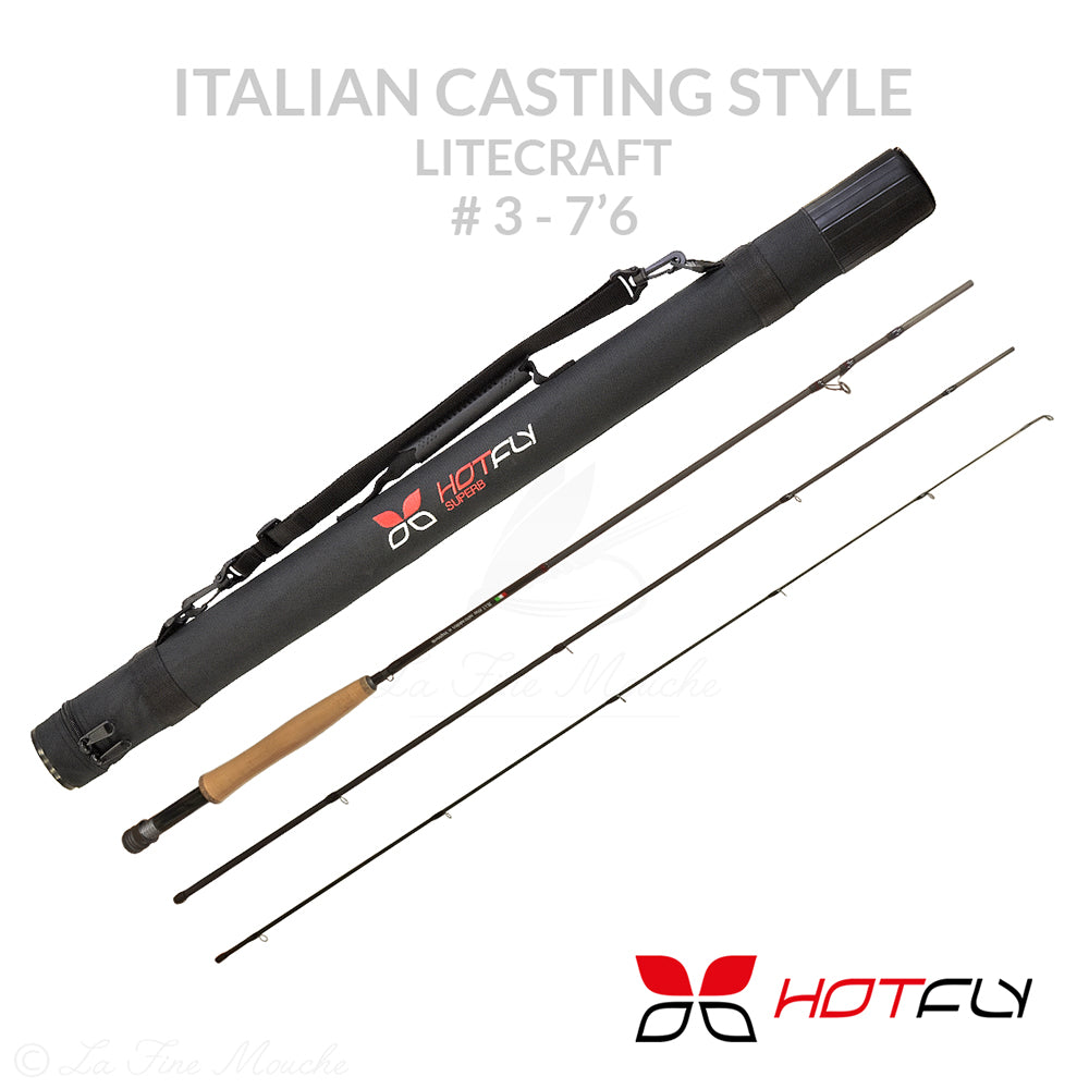Canna da mosca LITECRAFT ICS Italian Casting Style di Hotfly - TLT 7'6 #3