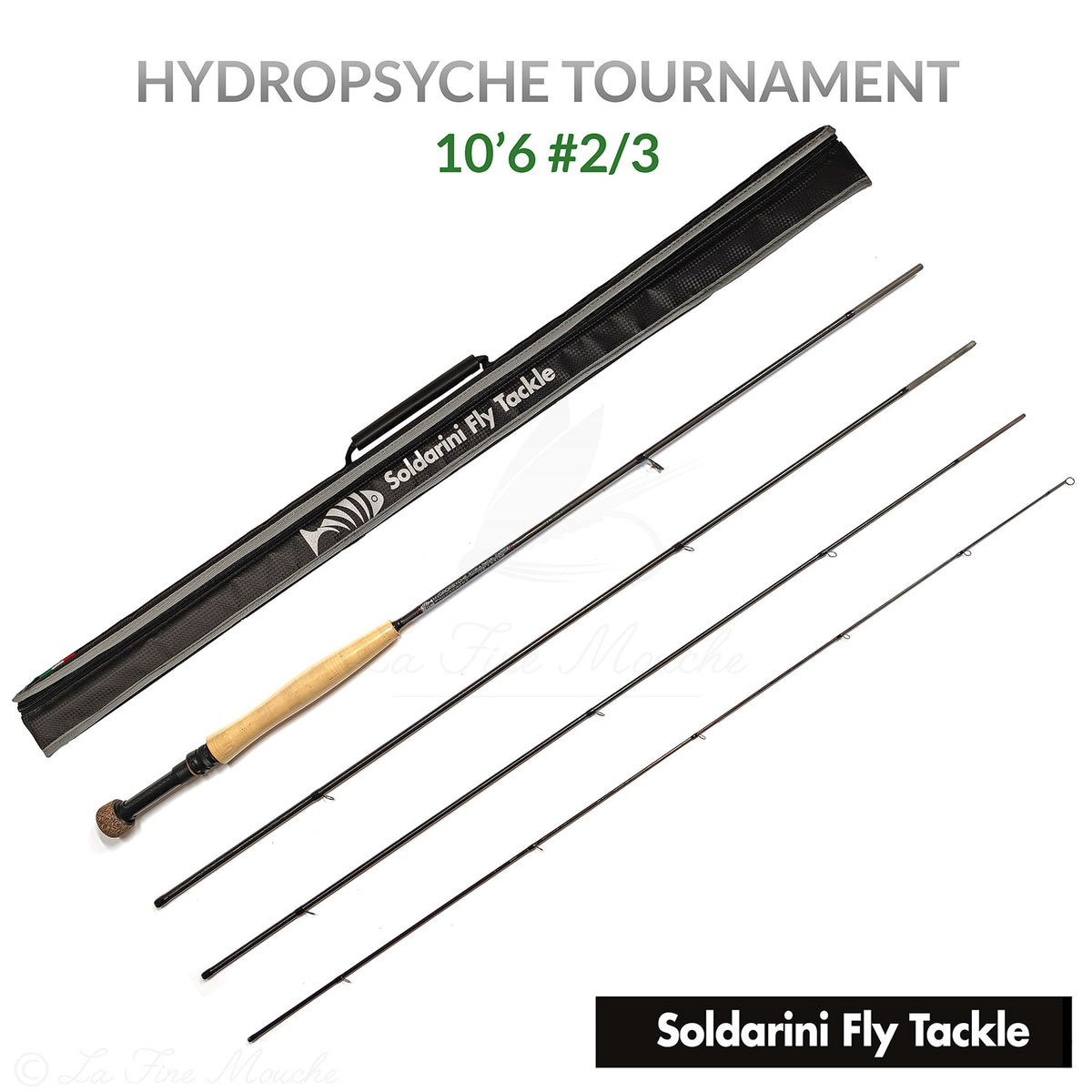 Hydropsyche Tournament 10'6 #2/3 Fly Rod - Soldarini