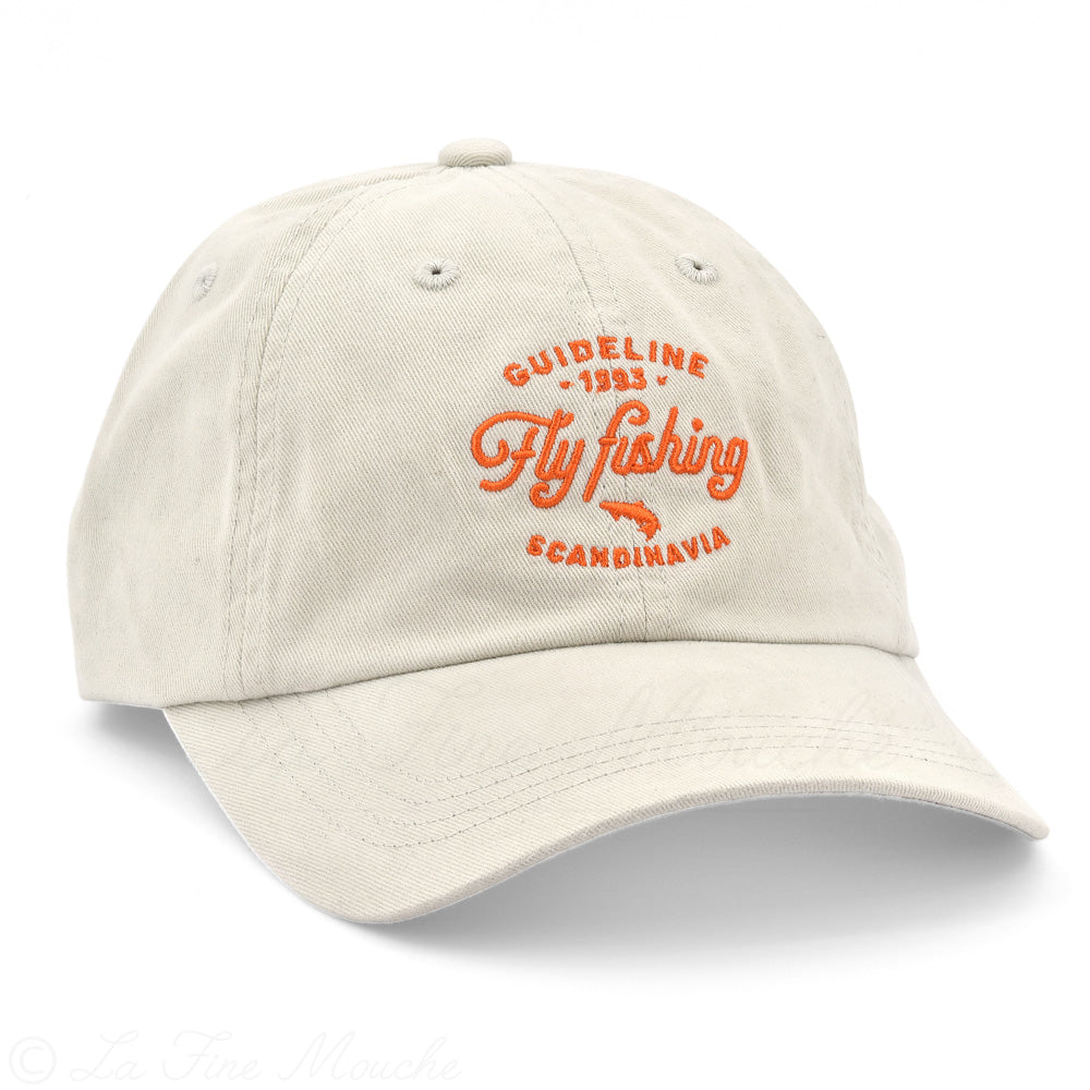 Casquette Beige Fly Fishing Dad Cap - Bone - Guideline Peche à la mouche
