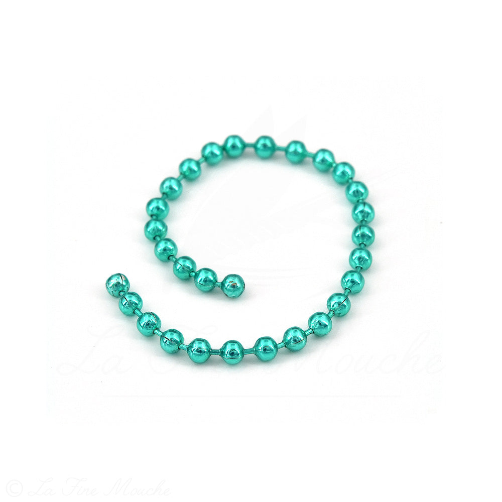Chaînette de billes métalliques 2.5mm pour les Yeux