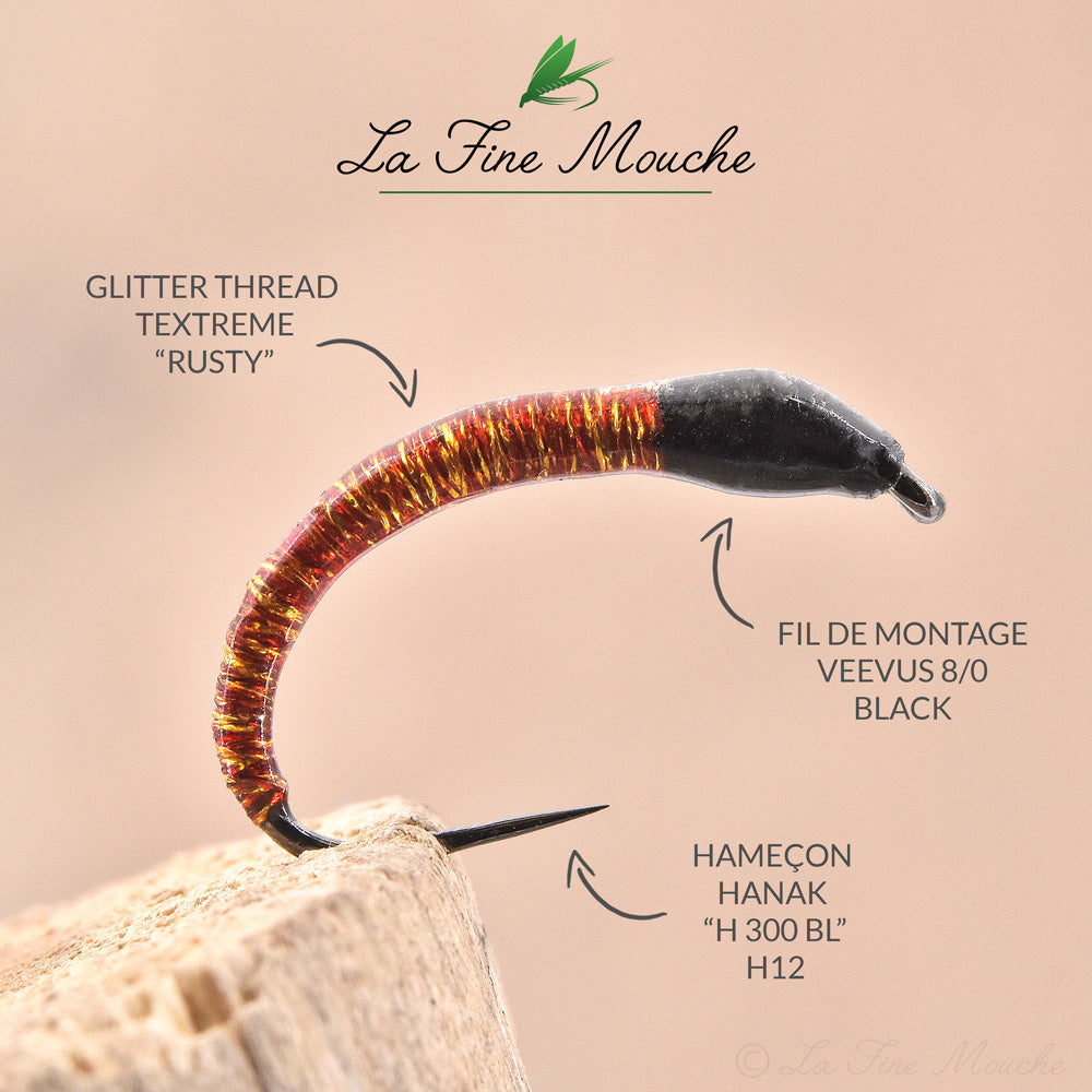 Fil Glitter Thread Textreme 230 Den. (3/0) - 35 mètres