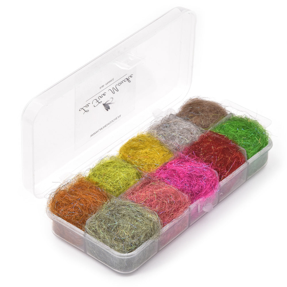 Boîte distributrice de Dubbing "Pro Nymphe Plus" - 10 Couleurs Medium