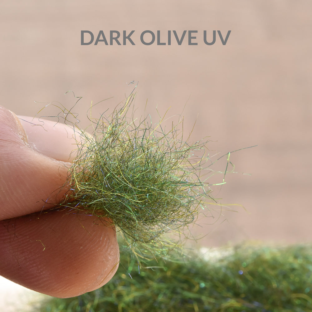 Peacock Dubbing UV - Dubbing Synthétique Fin - 0.5g - 5 Couleurs