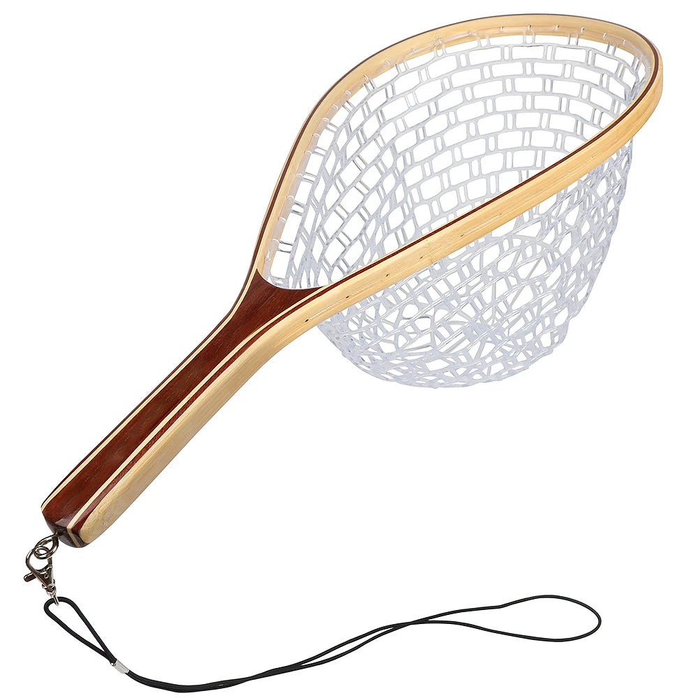 Wooden landing net 