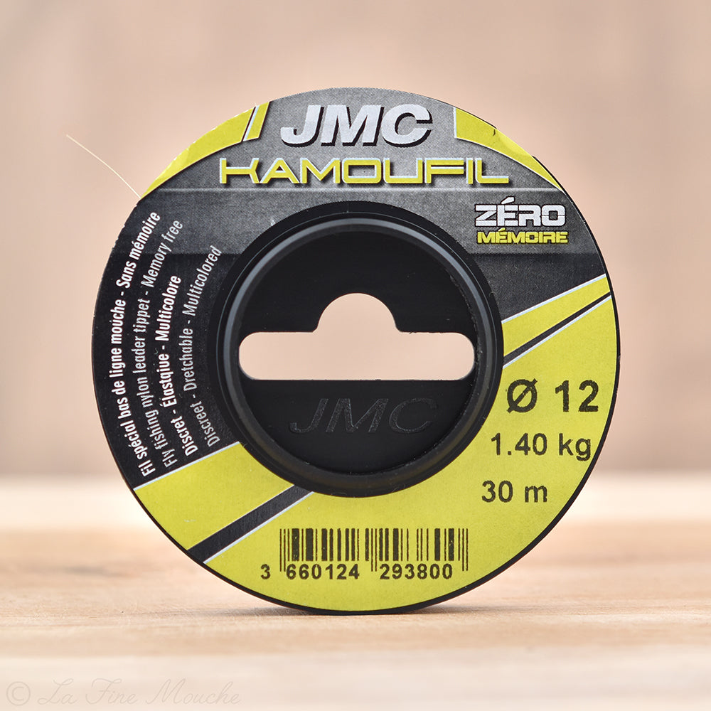 Fil nylon JMC KAMOUFIL de JMC Zéro Mémoire pour Pêche à la mouche