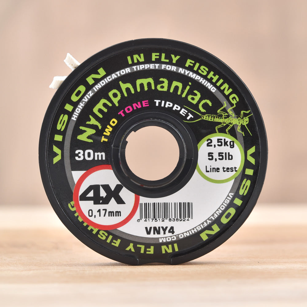Fil indicateur nylon Nymphmaniac Two Tone Tippet de VISION