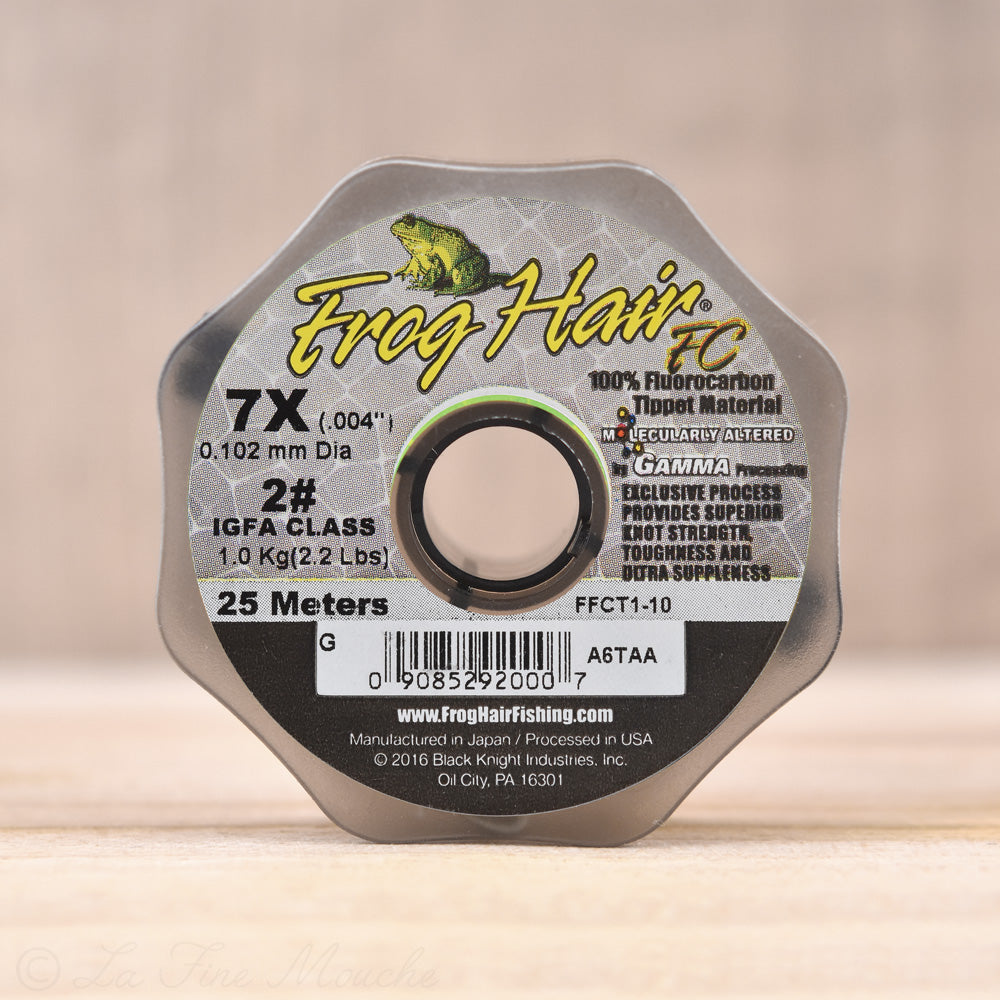 Frog Hair 100% Fluorocarbon Tippet - 25m