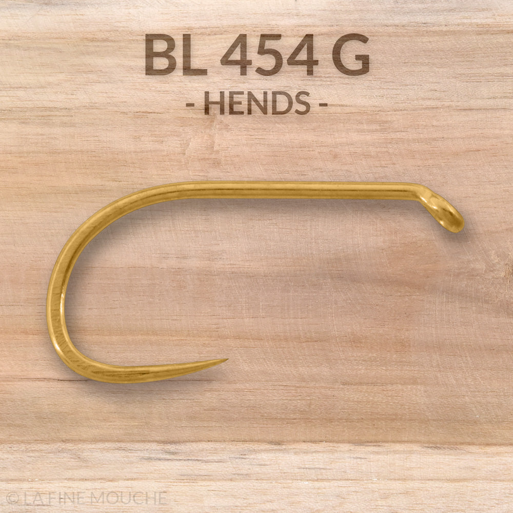 Hameçons BL 454 G Hends x25 - Couleur OR - Sèche / Nymphe