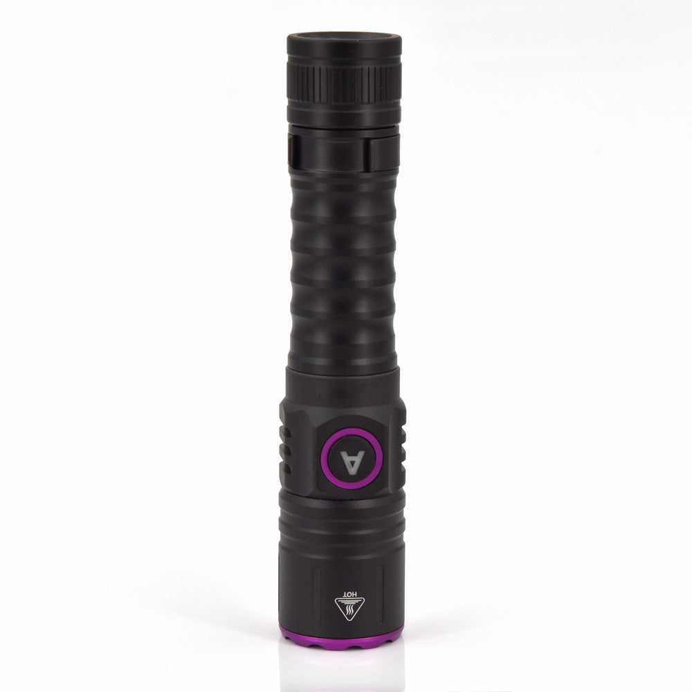 UV Flashlight 3x 365nm / 15 Watts - powerful and USB rechargeable