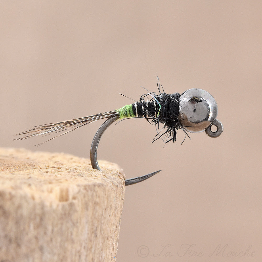 Black Head Green Tag