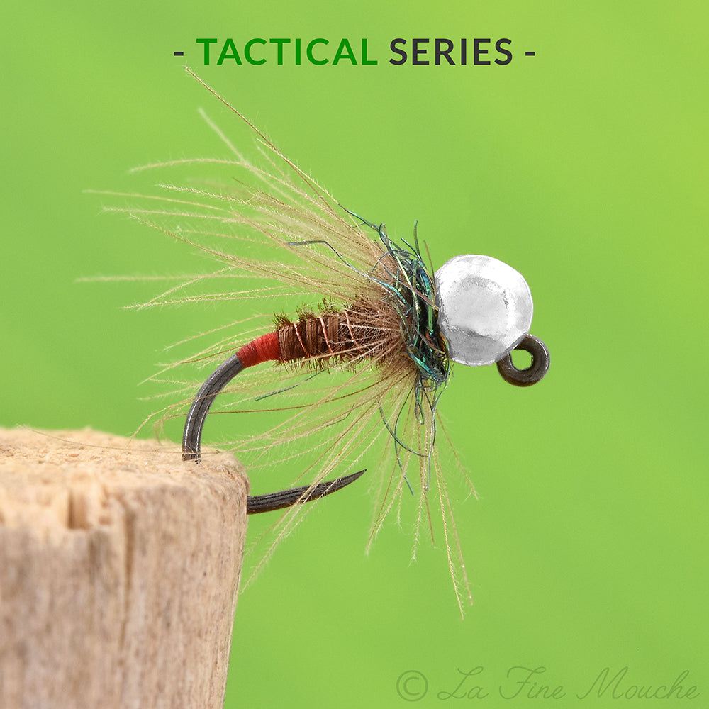 Ninfa Jig Fagiano CDC Tag Rosso - TACTICAL SERIES - Pallina Argento