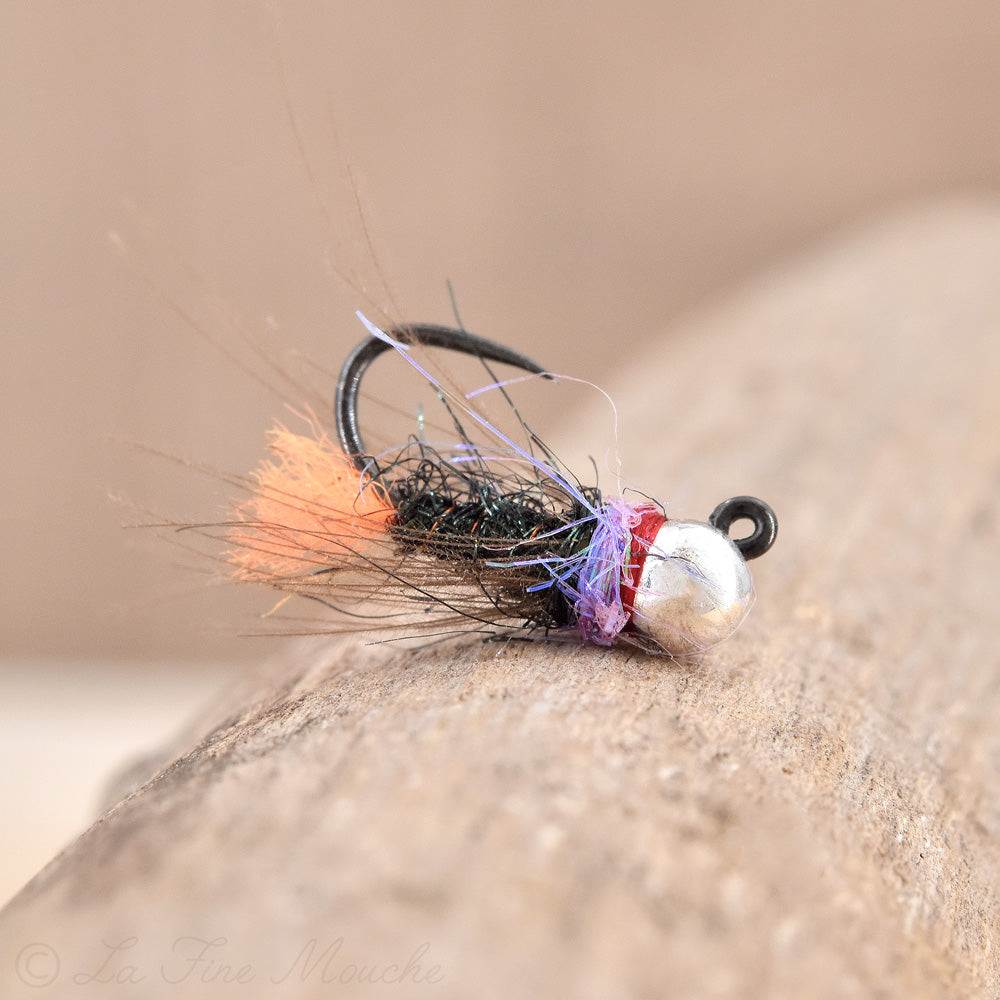 Nymphe Jig Orange Tag & CDC