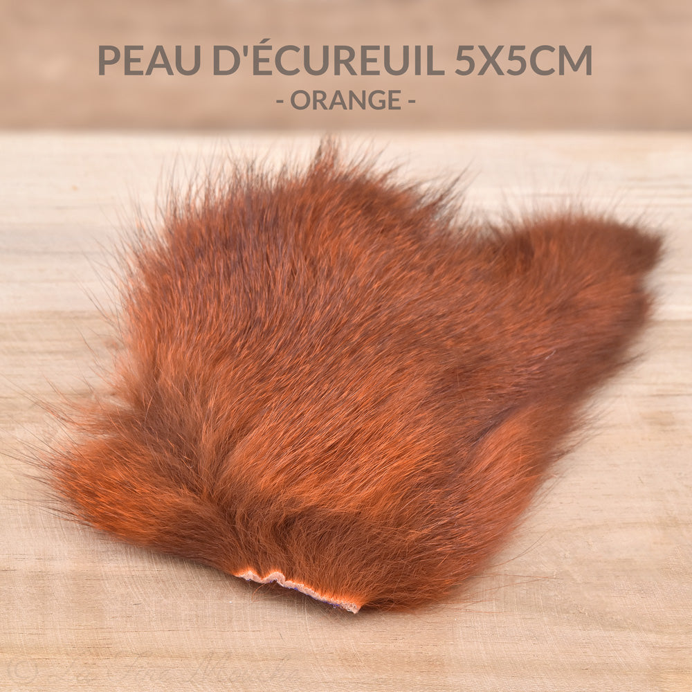 Peau d'Écureuil Gris teintée - 7 couleurs - 5x5cm