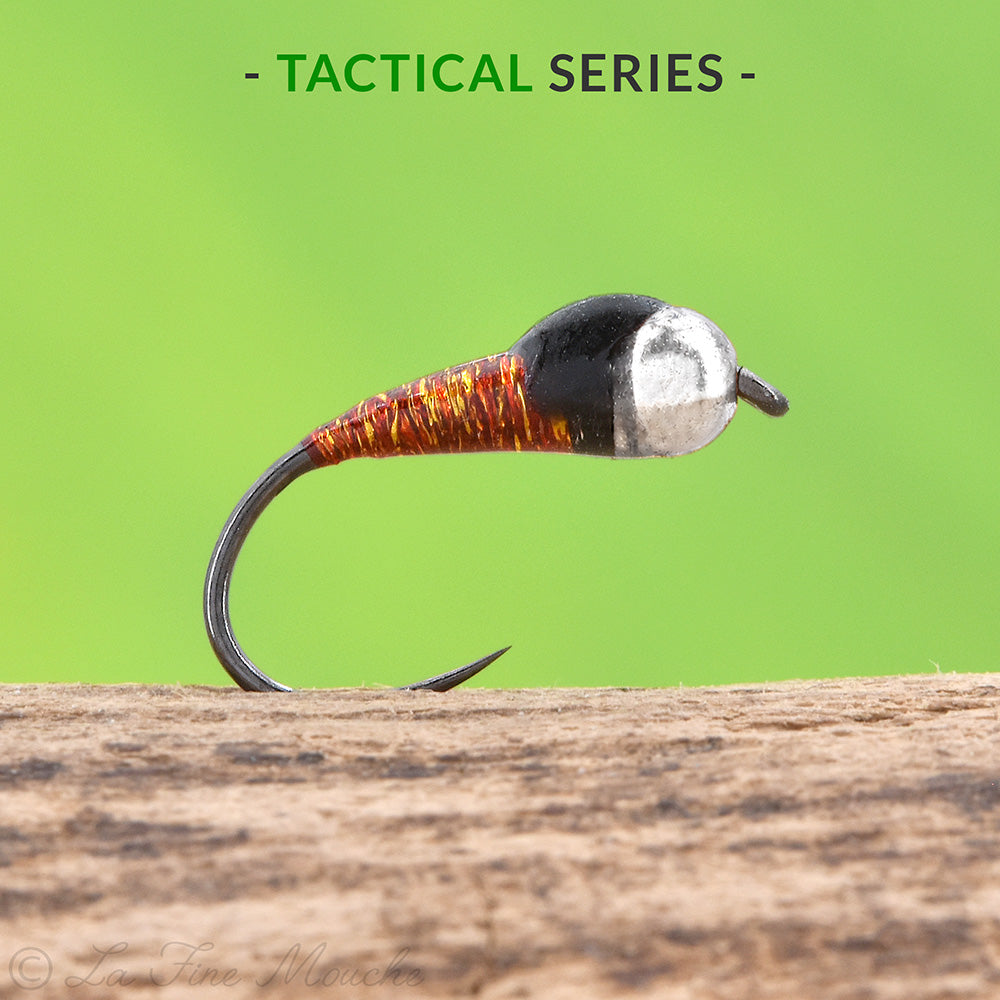 Ninfa Perdigon Rusty Black Spot - TACTICAL SERIES - Pallina Argento