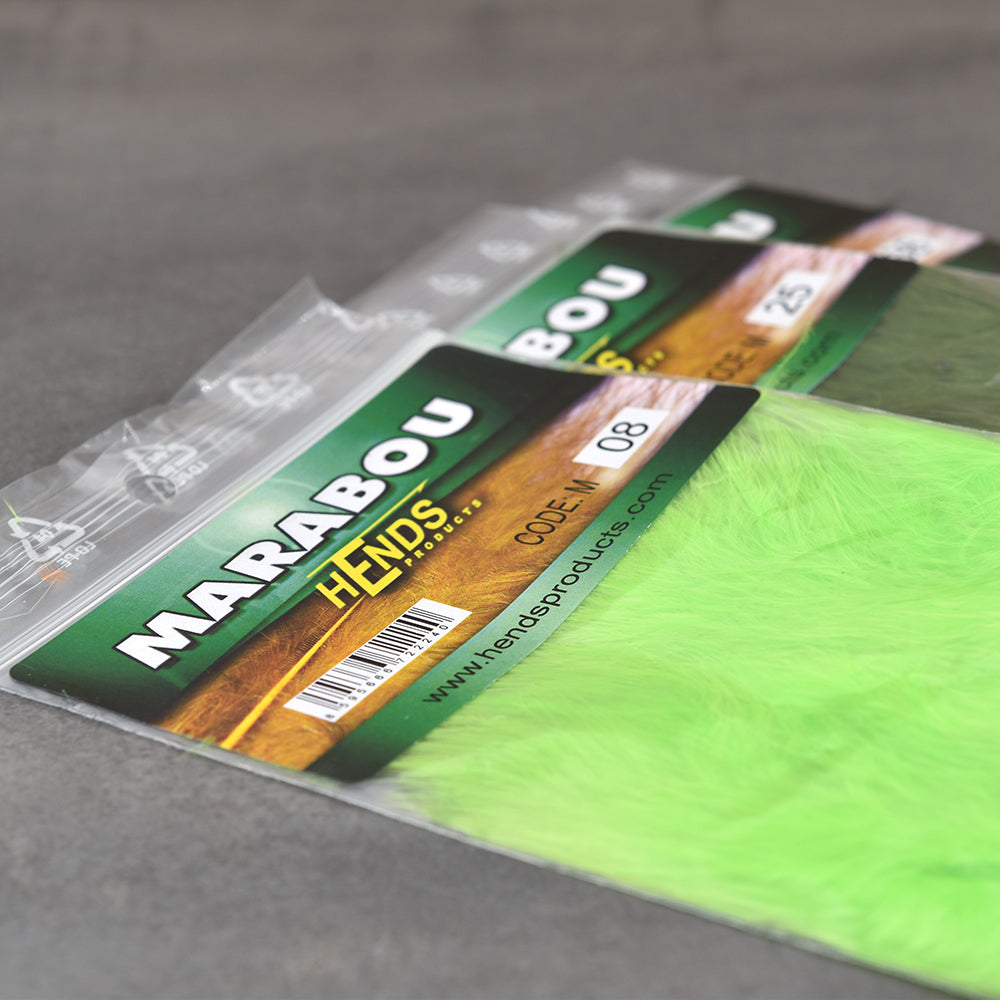 Marabou-Federn - Hends - 9 Farben